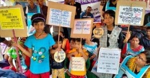 movement to demand jobs in Dharmatala