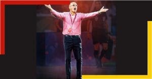 Stephen Constantine, the head coach of East Bengal Club, during a football match