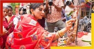 Actress Devleena Kumar preparations for Lakshmi Puja