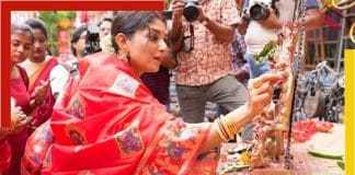 Actress Devleena Kumar preparations for Lakshmi Puja