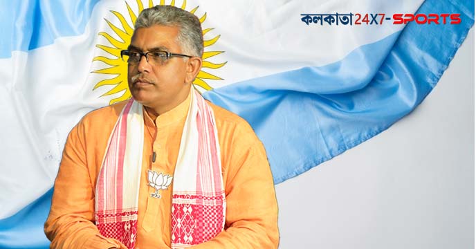 BJP leader Dilip Ghosh is supporting Argentina