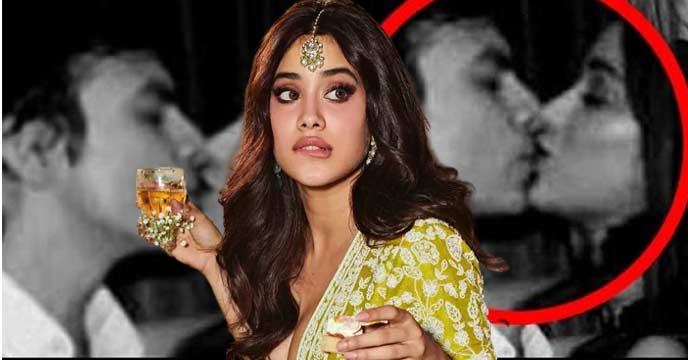 Janhvi Kapoor was caught on camera in an extremely intimate moment