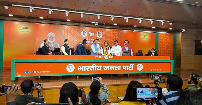 MLA's from Meghalaya switch over to BJP