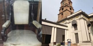 Their have the chair of waren hestings