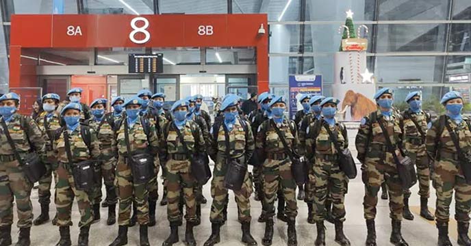 India female peacekeeper to a UN mission