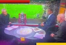 Pornographic sound played in studio during coverage of football match