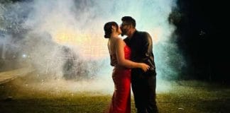 Raj Chakraborty publicly kissed Subhashree Ganguly on New Year