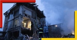 Russian missile attack in Ukraine