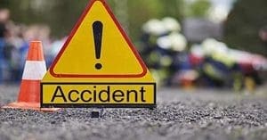 A BSF vehicle lost control and hit two vehicles in a row at Laketown