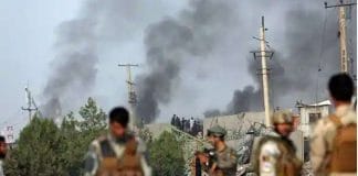 blast military airport Kabul