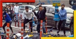 protest the arrest of Naushad Siddiqui