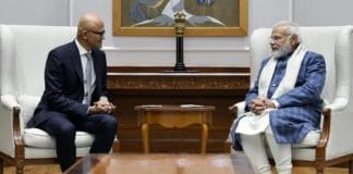 satya nadella Narendra Modi