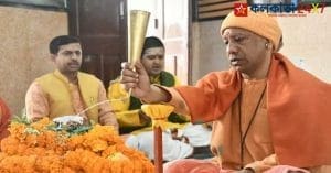 CM Yogi performed Rudrabhishek in Gorakhnath temple