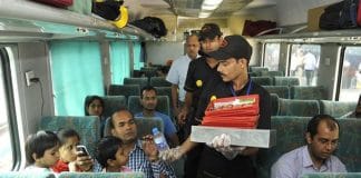 Favorite food will be available on the train through WhatsApp