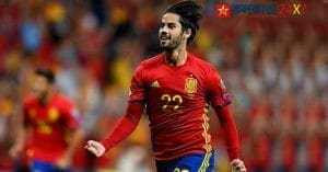 Spanish star footballer Isco
