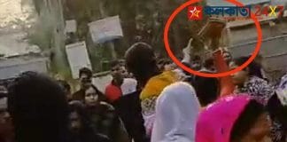 Tripura Election 2023: Women beat shoes of vote looters