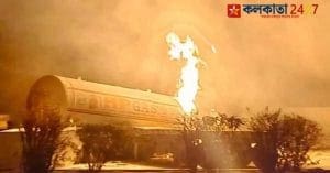 gas tanker and truck on National Highway in Ajmer