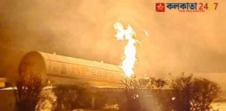 gas tanker and truck on National Highway in Ajmer