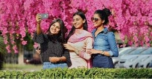winter temperature-dropped indian girl
