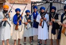 Khalistani Militant Amritpal Singh with Rifle