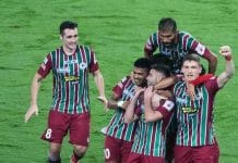 Mohun Bagan's foreign players Slavko Damjanovic and Brandon Hamill