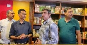 East Bengal Club officials visiting Emami's library and archive for a meeting and tour