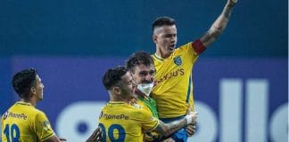 Greg Stewart and Adrian Luna in Action for East Bengal Football Club