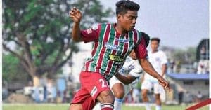 Mohun Bagan players celebrating victory against Jamshedpur in Reliance Development League