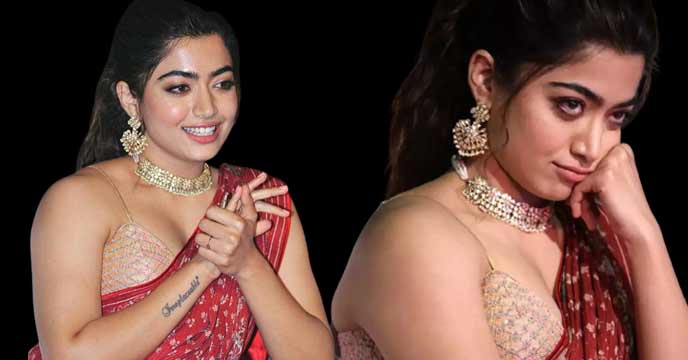 Rashmika Mandanna spotted wearing a bracelet with her lover's name on it