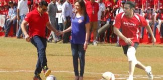 Salman Khan playing football