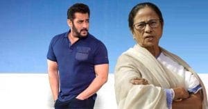 Salman Khan with the Chief Minister of West Bengal