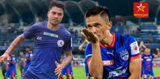 Sunil Chhetri and Prabir Das