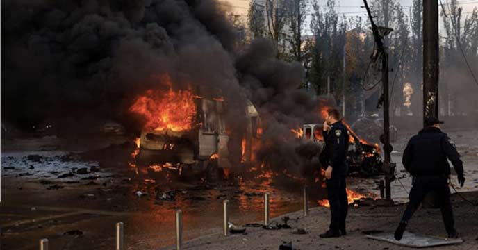 Ukrainian drone explosion rocks Russian town