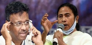 Mamata Banerjee and Firhad Hakim at an event