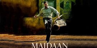 Ajay Devgn in Maidan Movie Poster