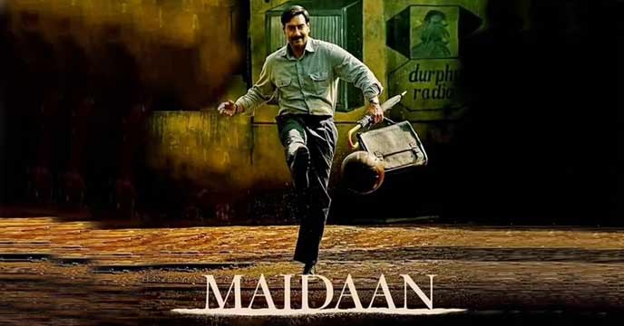 Ajay Devgn in Maidan Movie Poster