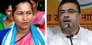TMC MP Aparupa Poddar and BJP leader Suvendu Adhikar