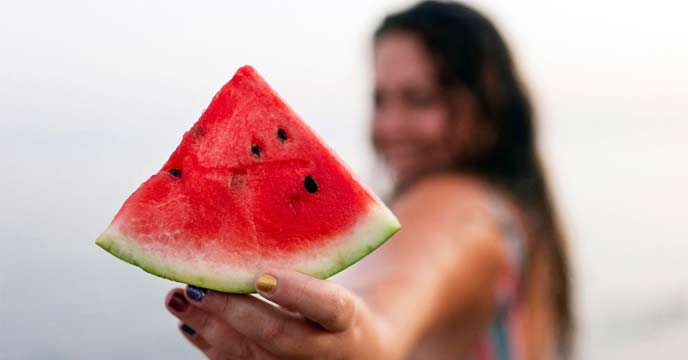 Fresh Watermelon Slices on a Plate - Perfect Summer Snack