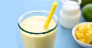 Refreshing glass of yogurt drink to beat the heat