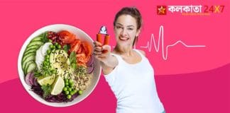 Indian girl checking blood pressure