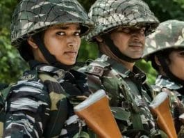 Candidates taking the CAPF recruitment test in Bengali language