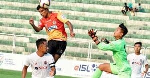 East Bengal football team in action