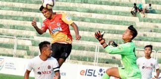 East Bengal football team in action