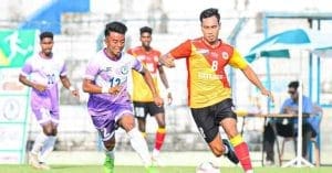 East Bengal vs United Sports I-League match