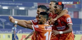 FC Goa players celebrating a victory