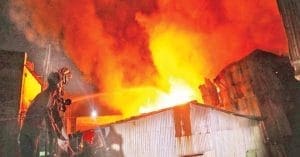 Devastating fire