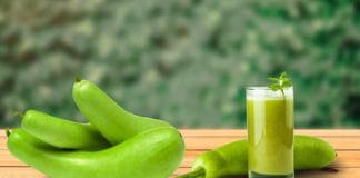 Glass of Fresh Gourd Juice