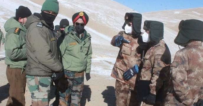 India-China military commander meeting to resolve standoff on LAC.
