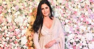 Katrina Kaif in a flowy dress at a public event.