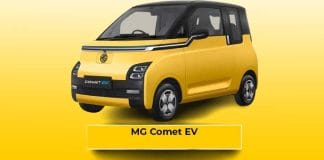 MG Comet EV - Next Generation Electric Vehicle with Advanced Features